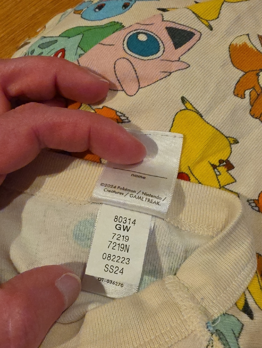 Hanna Andersson Beige Pokeman Short John Pajama Set Size 140 - Picture 13 of 13